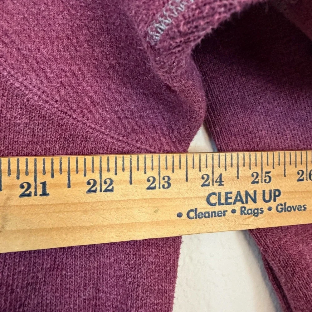 Tommy Bahama Mens XL Quarter Zip Pullover Burgundy Heather Mock Neck Marlin Logo